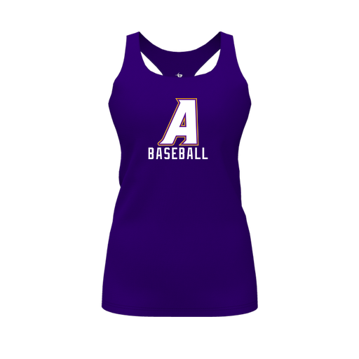 [FT0TRBPP-FYS-LOGO2] Decker Racerback Tank Top (Female Youth S, Purple, Logo 2)