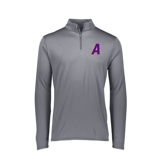 [FTLQFLGY-FAXS-LOGO1] Decker Women's Flex-Lite 1/4 Zip Shirt (Female Adult XS, Gray, Logo 1)