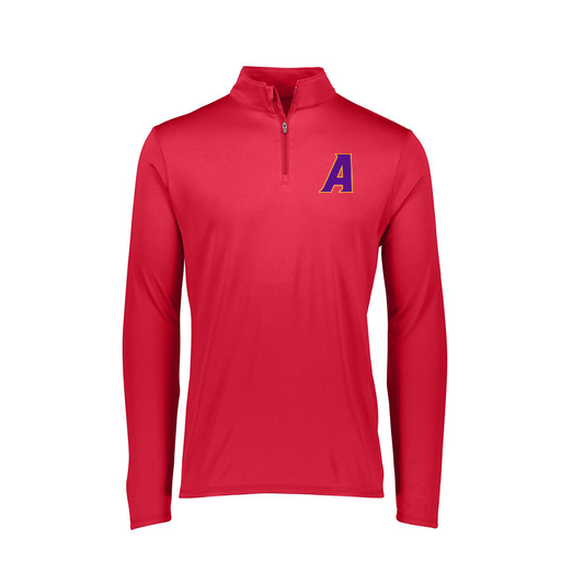 [FTLQFLRD-FAXS-LOGO1] Decker Women's Flex-Lite 1/4 Zip Shirt (Female Adult XS, Red, Logo 1)