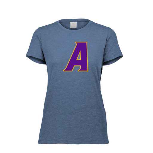 [3067.U22.XS-LOGO1] Ladies Ultra-blend T-Shirt (Female Adult XS, Navy, Logo 1)