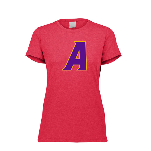[FTSCUBRD-FAXS-LOGO1] Decker Women's Tri-Blend T-Shirt - Short Sleeve (Female Adult XS, Red, Logo 1)