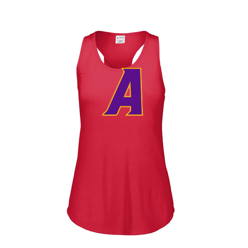 [3078.V96.S-LOGO1] Ladies Tri Blend Tank Top (Female Adult S, Red, Logo 1)