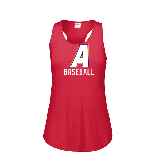 [3078.V96.S-LOGO2] Ladies Tri Blend Tank Top (Female Adult S, Red, Logo 2)