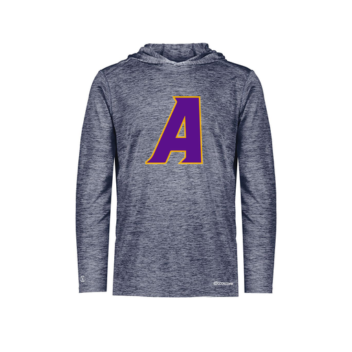 [FOLHCGNV-YS-LOGO1] Decker Youth Charge Hoodie (Youth S, Navy, Logo 1)