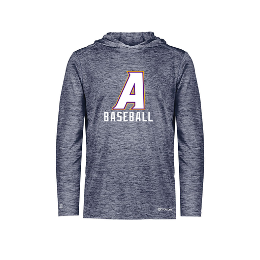 [FOLHCGNV-YS-LOGO2] Decker Youth Charge Hoodie (Youth S, Navy, Logo 2)