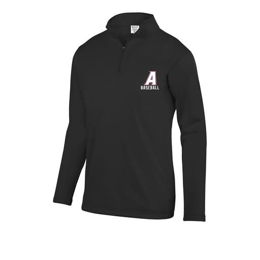 [DFW-FFQZ-BLK-AS-LOGO2] Men's FlexFleece 1/4 Zip (Adult S, Black, Logo 2)