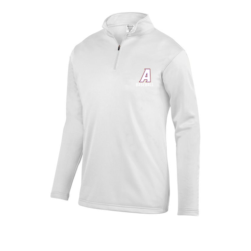 [DFW-FFQZ-WHT-AS-LOGO2] Men's FlexFleece 1/4 Zip (Adult S, White, Logo 2)