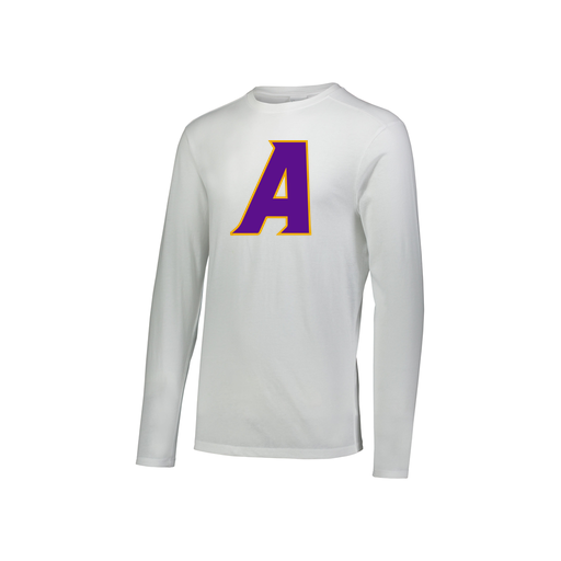 [FTLCUBWH-YS-LOGO1] Decker Youth Tri-Blend T-Shirt - Long Sleeve (Youth S, White, Logo 1)