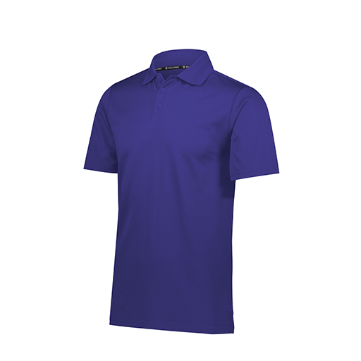 Men's Prism Polo (Adult S, Purple, Logo 3)